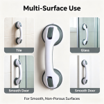 Punch-Free Suction Cup Bathroom Grab Bar for Kids & Elderly