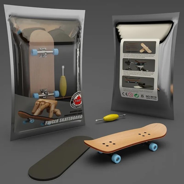 Wooden Fingerboard Skateboard Set with Professional Trucks