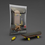Wooden Fingerboard Skateboard Set with Professional Trucks