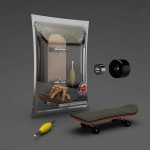 Wooden Fingerboard Skateboard Set with Professional Trucks