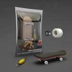 Wooden Fingerboard Skateboard Set with Professional Trucks
