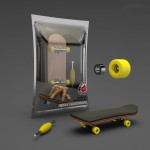 Wooden Fingerboard Skateboard Set with Professional Trucks