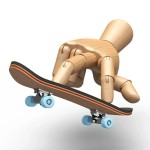 Wooden Fingerboard Skateboard Set with Professional Trucks