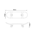 Wooden Fingerboard Skateboard Set with Professional Trucks