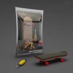 Wooden Fingerboard Skateboard Set with Professional Trucks