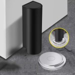 Magnetic Door Stopper, Nail-Free Adhesive Door Holder in Milk White or Black