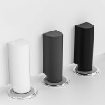 Magnetic Door Stopper, Nail-Free Adhesive Door Holder in Milk White or Black