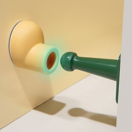 Silicone Door Stop Anti-Collision Wall Protector Punch-Free