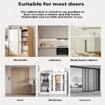 2-Piece Magnetic Door Latch Set for Cabinets and Wardrobes
