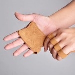Leather Weight Lifting Gloves with Palm Protection for Gym Workouts