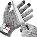 5-Level Cut-Resistant Touch Screen Gloves for Kitchen and Fishing