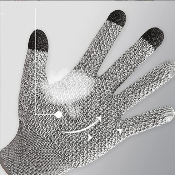 5-Level Cut-Resistant Touch Screen Gloves for Kitchen and Fishing