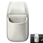 PU Leather Car Door Hanging Organizer with Cup Holder and Storage Pockets