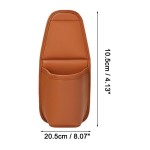 PU Leather Car Door Hanging Organizer with Cup Holder and Storage Pockets