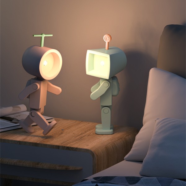 Easy To Clean LED Night Lights Magnetic AG Battery Nights Lamp Children Bedroom Bedside Desk Decorations Astronauts Mini Light