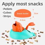 Breathable Interactive Pet Feeder Toy Dogs Cats Slow Eating Puzzle Whale Design Anxiety Relief IQ Training Treat Dispenser