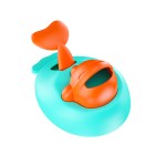 Breathable Interactive Pet Feeder Toy Dogs Cats Slow Eating Puzzle Whale Design Anxiety Relief IQ Training Treat Dispenser
