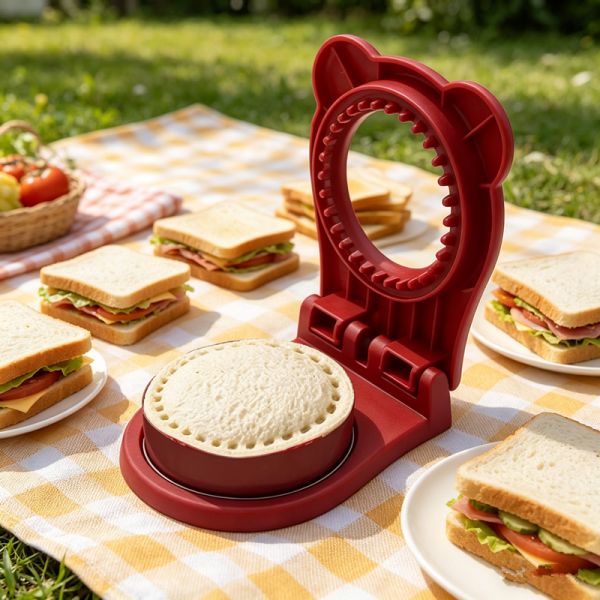 Sharp Round sandwich sealing pocket bread cutter thickened sealable toaster household DIY maker