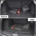 Universal Car Rear Trunk Net Nylon Elastic Mesh Luggage Cargo Storage Pickup Tidy Net for Van SUV Truck Mesh Network Pocket