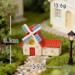 High Quality Mini Resin House Set Fairy Garden Terrarium Decor Miniature Houses Moss Landscape DIY Craft Projects