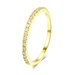Dainty Love Promise Engagement Wedding Ring for Women, Micro Pave CZ Crystal Silver‑Tone Fashion Jewelry