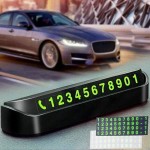 Car Phone Number Card Temporary Parking Card Plate Telephone Number Car Park Stop Automobile Accessories Car-styling