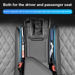 Universal Car Seat Gap Organizer PU Leather Auto Console Side Pocket Seat Crevice Storage Box Car Interior Accessory