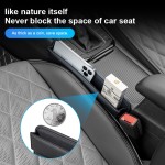 Universal Car Seat Gap Organizer PU Leather Auto Console Side Pocket Seat Crevice Storage Box Car Interior Accessory