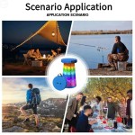 Sleek Rainbow Folding Stool Adjustable Height Made PP Material Portable Collapsible Camping Fishing Outdoor Fun
