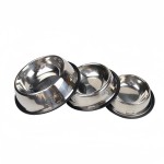 High Quality Pet Dog Cat Stainless Steel Bowl Feeding Drinking Metal Feeder Durable Easy Clean Sizes