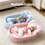 Premium Lovely Princess Style Pet Bed Four Seasons Universal Non-stick Cushion Sofa Mat Small Medium Cats Dogs Daily Suppli