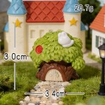 High Quality Mini Resin House Set Fairy Garden Terrarium Decor Miniature Houses Moss Landscape DIY Craft Projects