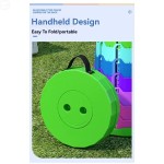 Sleek Rainbow Folding Stool Adjustable Height Made PP Material Portable Collapsible Camping Fishing Outdoor Fun