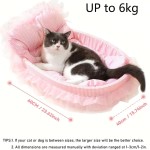Premium Lovely Princess Style Pet Bed Four Seasons Universal Non-stick Cushion Sofa Mat Small Medium Cats Dogs Daily Suppli