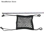2-Layer Car Storage Net Bag Between Seats Car Divider Pet Barrier Stretchable Elastic Mesh Bag Organizer Auto Accessories