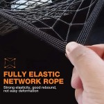 2-Layer Car Storage Net Bag Between Seats Car Divider Pet Barrier Stretchable Elastic Mesh Bag Organizer Auto Accessories