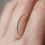 Dainty Love Promise Engagement Wedding Ring for Women, Micro Pave CZ Crystal Silver‑Tone Fashion Jewelry