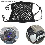 2-Layer Car Storage Net Bag Between Seats Car Divider Pet Barrier Stretchable Elastic Mesh Bag Organizer Auto Accessories