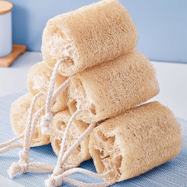 Breathable Natural Loofah Multi-Purpose Eco-Friendly Body Shower Sponge Exfoliating Home Cleaning Brush Skin Stain Removal