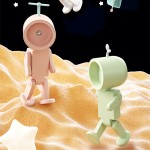 Easy To Clean LED Night Lights Magnetic AG Battery Nights Lamp Children Bedroom Bedside Desk Decorations Astronauts Mini Light