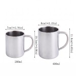 Premium Quality Stainless Steel Coffee Mug Portable Cup Double Wall Travel Tumbler Drinkware 200ml 220ml 300ml 400ml