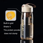Breathable 550ml Water Bottle Motivational Sport Leakproof Bottles Drinking Outdoor Travel Gym Fitness Jugs