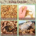 Washable Sphagnum compressed packaging absorbs water expands used orchids carnivorous plants dry moss plant mixtures reptile habitats