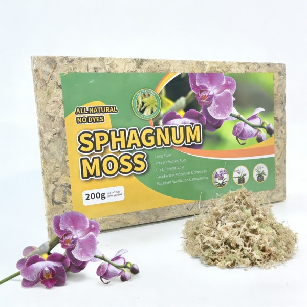Washable Sphagnum compressed packaging absorbs water expands used orchids carnivorous plants dry moss plant mixtures reptile habitats