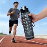 Washable Time Marker Water Bottle Straw Leak Proof Sport Fitness Drinking