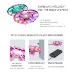 Portable Gesture Sensing Gyro UFO Boomerang Flying Saucer Drop-resistant Floating Ball Luminous Toy