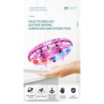 Portable Gesture Sensing Gyro UFO Boomerang Flying Saucer Drop-resistant Floating Ball Luminous Toy