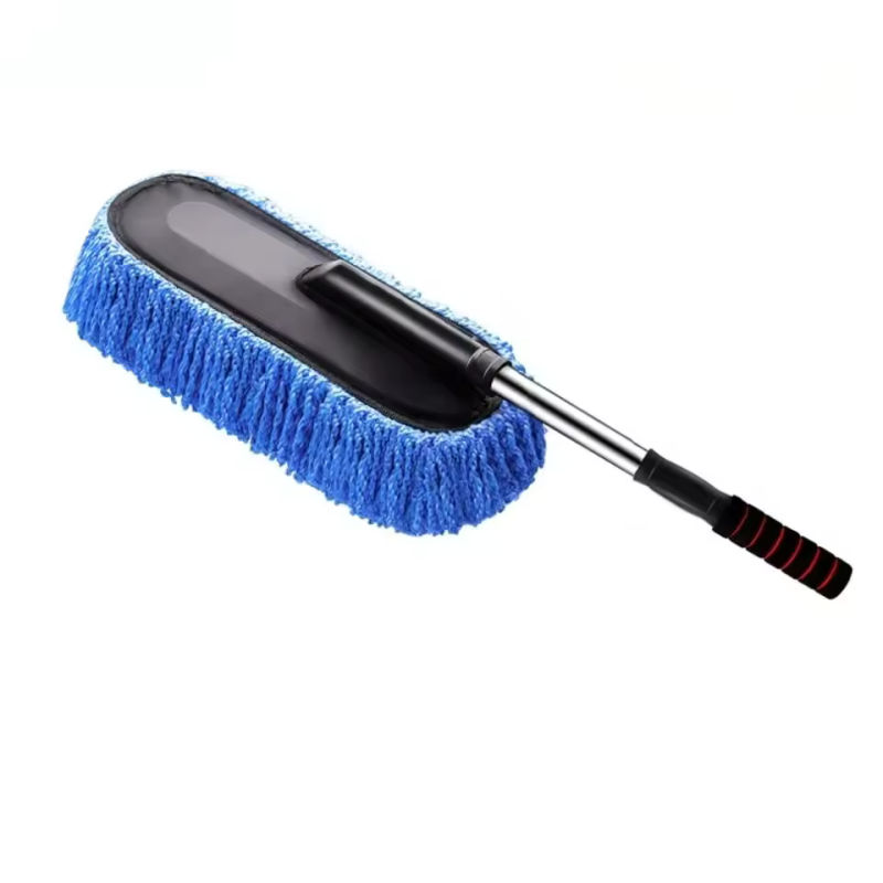 Car Washing Mop Microfiber Soft Brush Extendable Handle Auto Duster Removable Washable Detailing Dust Remover Cleaning Tool