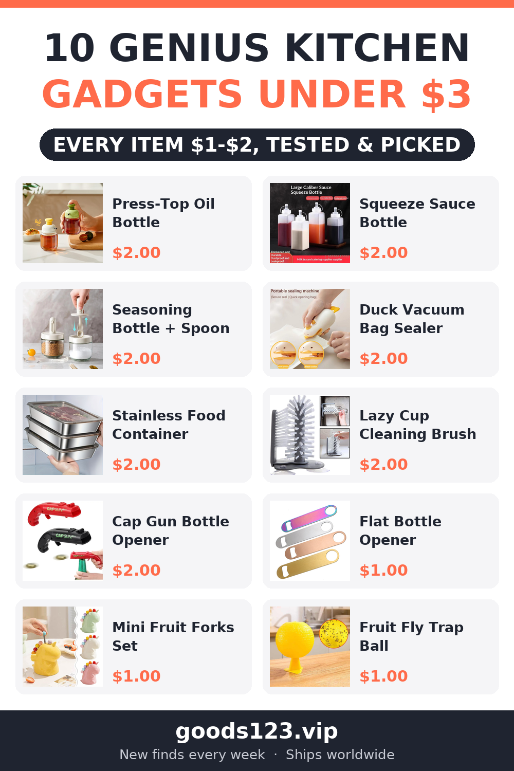 10 Genius Kitchen Gadgets Under $3 (2026)